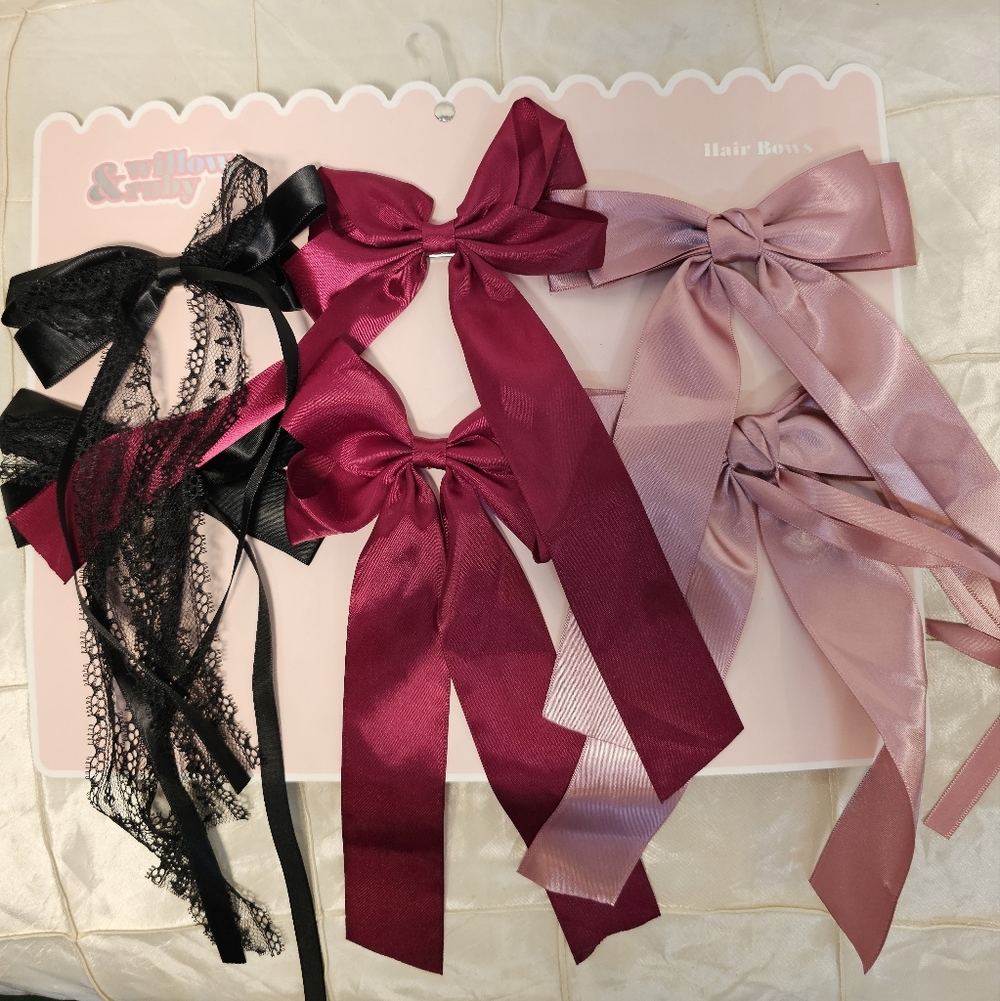 2/$20 Willow & Ruby 6 Hair Bows